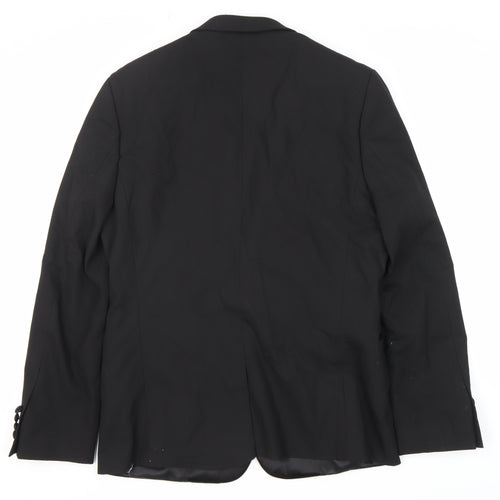 ASOS Men's Black Blazer Size 40n Formal Shawl Lapel