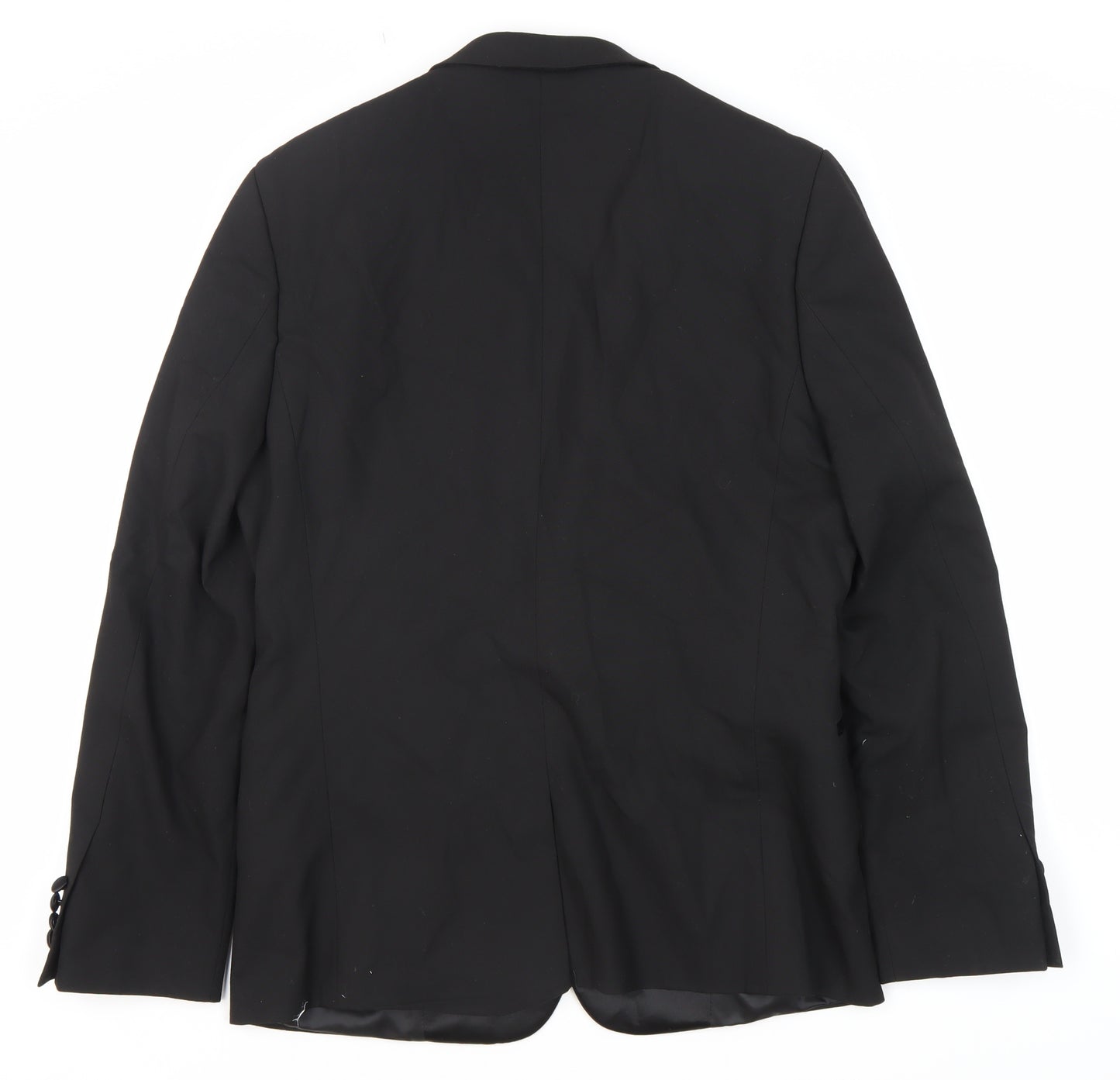ASOS Men's Black Blazer Size 40n Formal Shawl Lapel