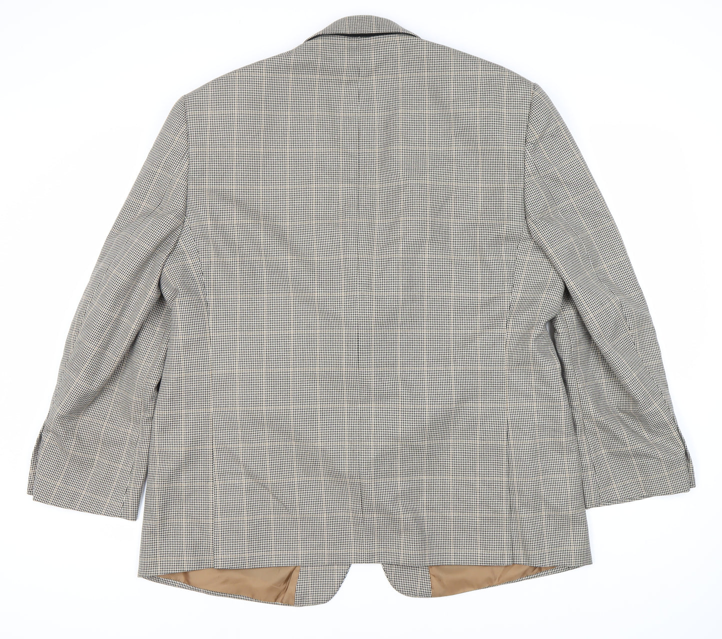 Marks and Spencer Men's Beige Check Blazer 46R