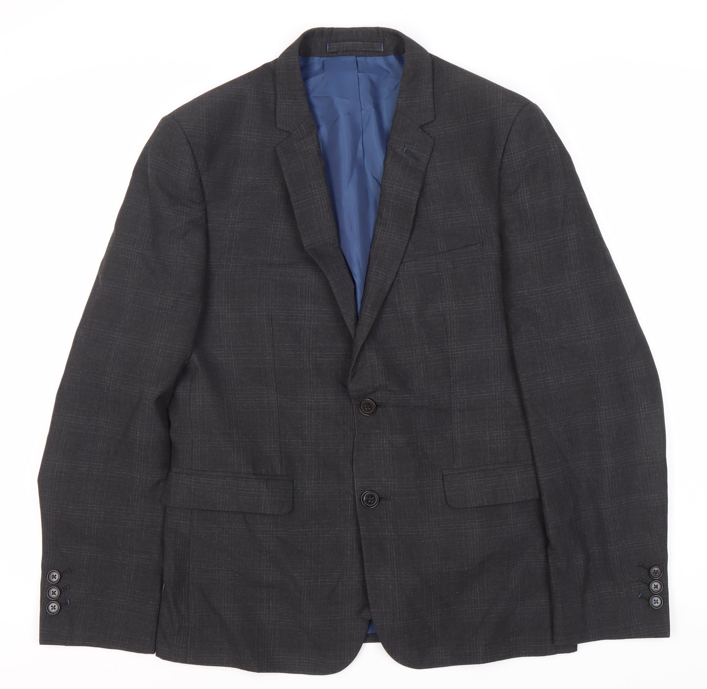 Marks and Spencer Grey Check Men's Blazer Size 38