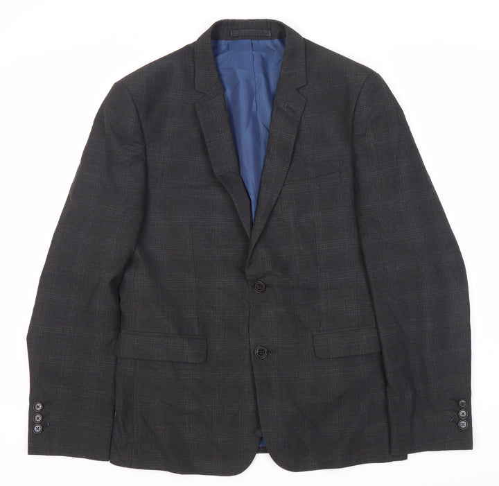 Marks and Spencer Grey Check Men's Blazer Size 38