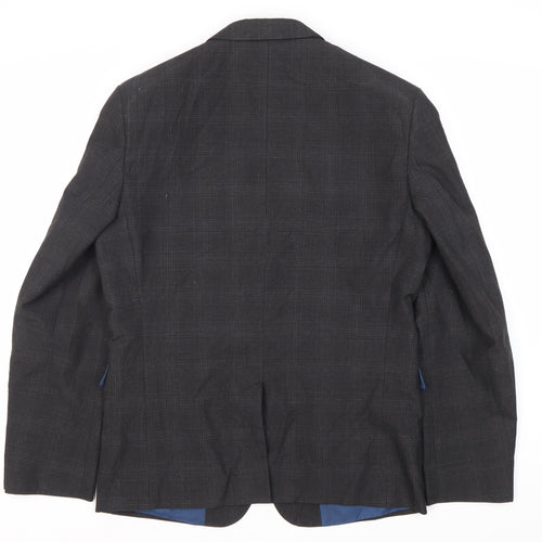 Marks and Spencer Grey Check Men's Blazer Size 38