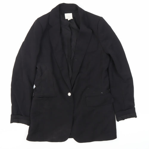 H&M Women's Black Blazer Size 6 Business Wear
