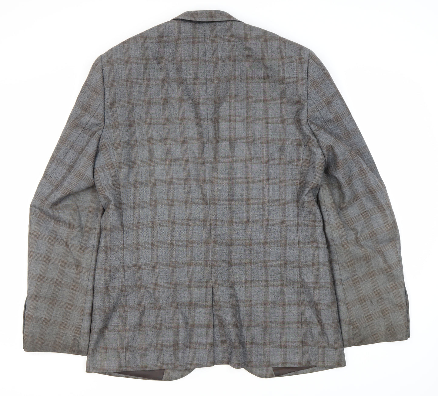 Next Men's Brown Plaid Jacket 42L