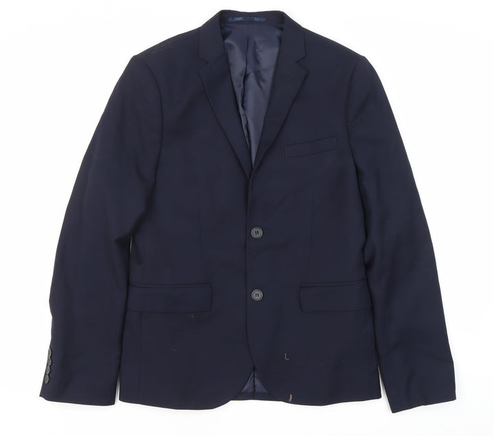 H&M Men's Blue Blazer, Size M, Business Jacket