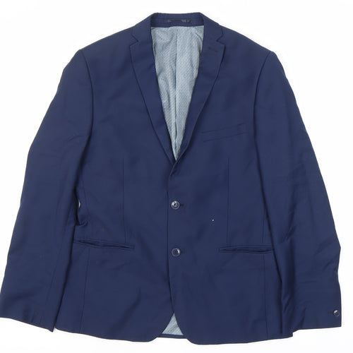 Red Herring Men's Blue Suit Jacket, Size 40, Regular Fit