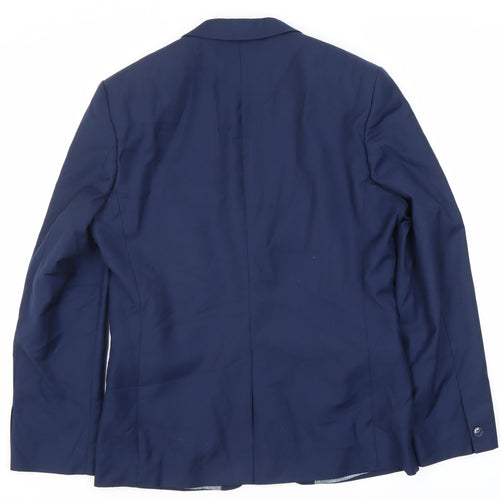 Red Herring Men's Blue Suit Jacket, Size 40, Regular Fit