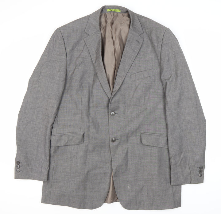 Burton Men's Grey Long Blazer 44L Formal Jacket