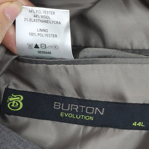 Burton Men's Grey Long Blazer 44L Formal Jacket
