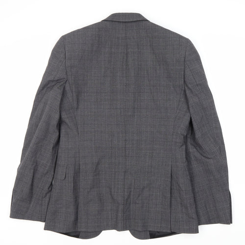 Kin by John Lewis Grey Slim Fit Blazer 38R Check
