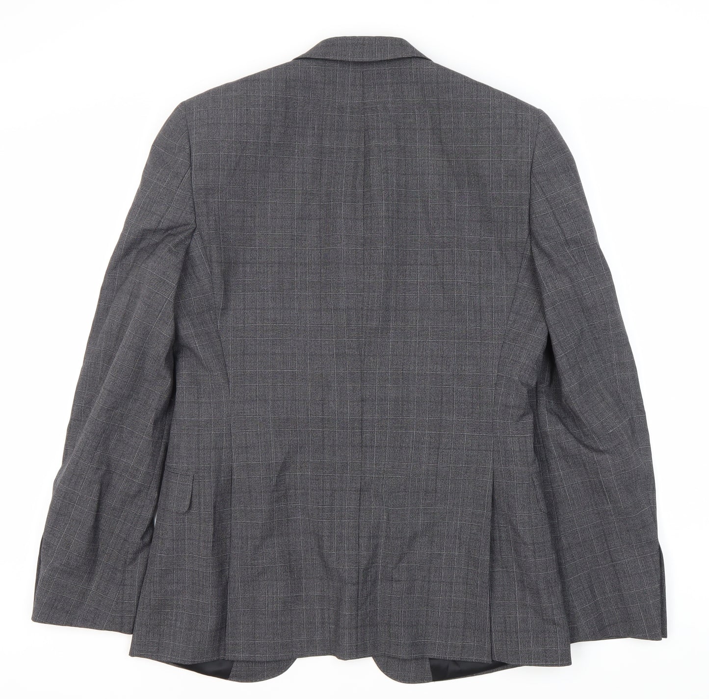 Kin by John Lewis Grey Slim Fit Blazer 38R Check