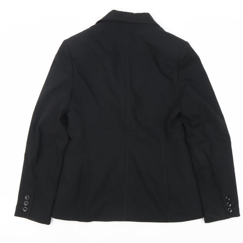 Next Women's Black Blazer Size 10 Two-Button Tailored