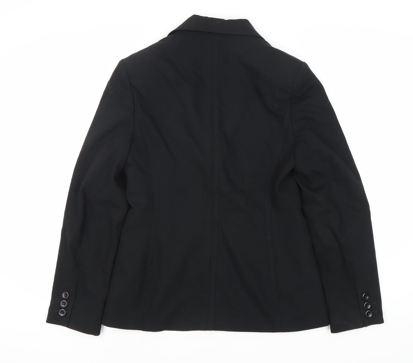 Next Women's Black Blazer Size 10 Two-Button Tailored