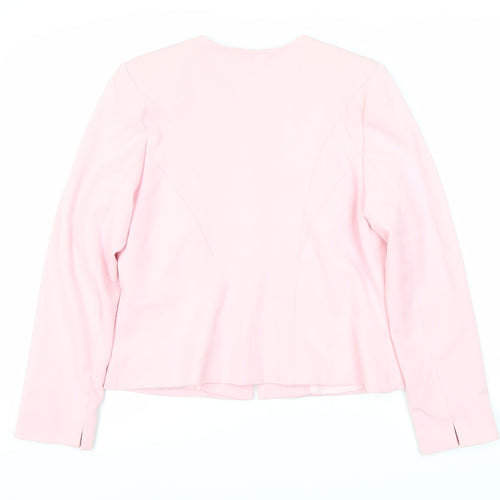 C·M·D Women's Pink Suit Jacket Size 12, Regular Fit