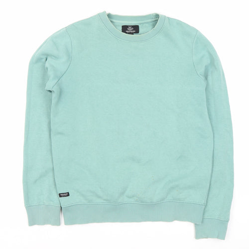 Threadbare Men's Green Crew Neck Sweatshirt S