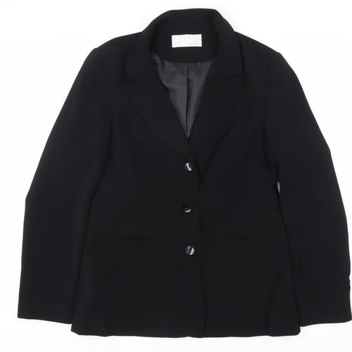 Windsmoor Women's Black Regular Notch Blazer Size 12