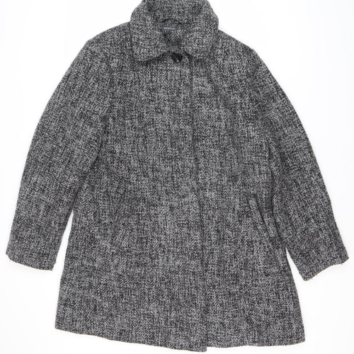 Profile Women's Grey Coat, Size 18, Polyester Wool Blend