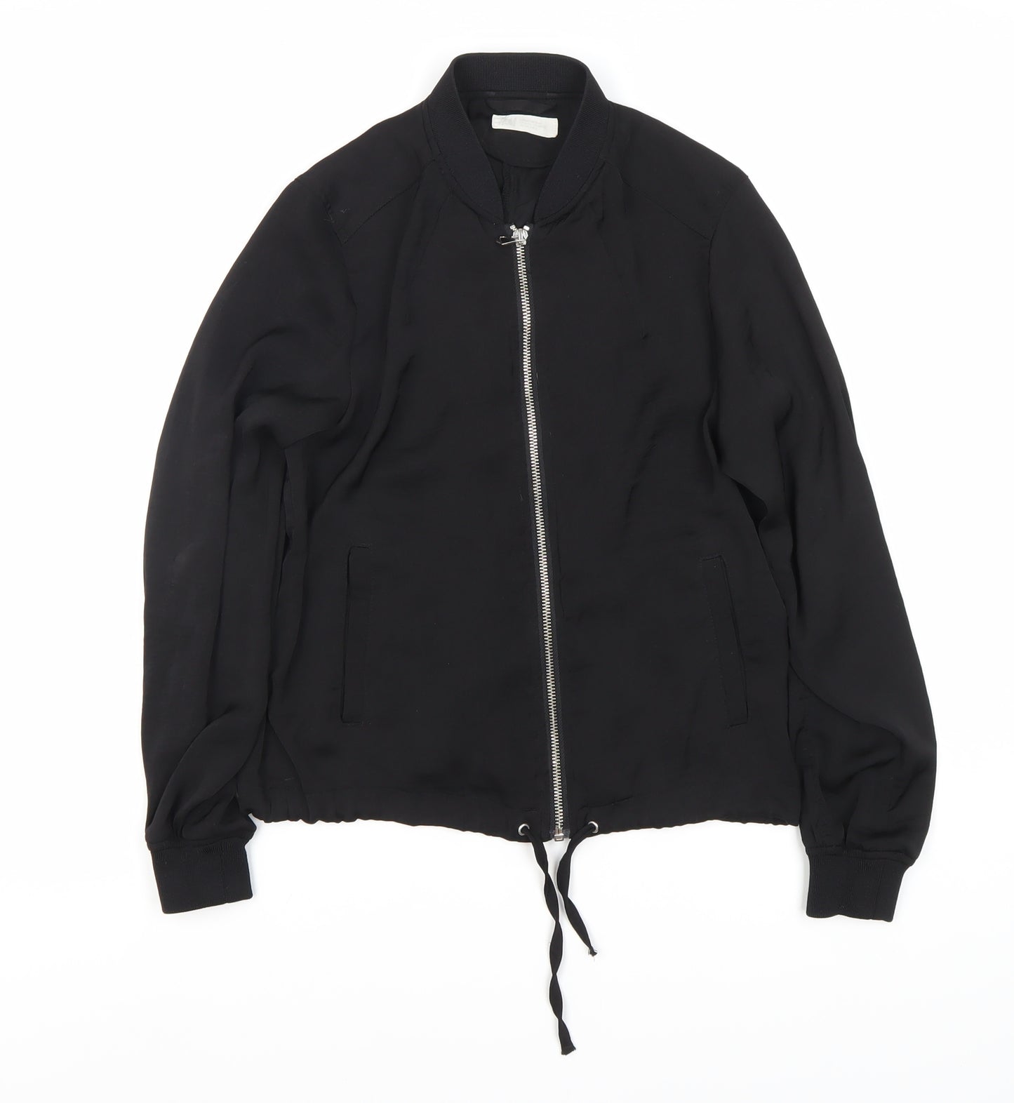 H&M Unisex Kids Black Basic Jacket M with Full Zip