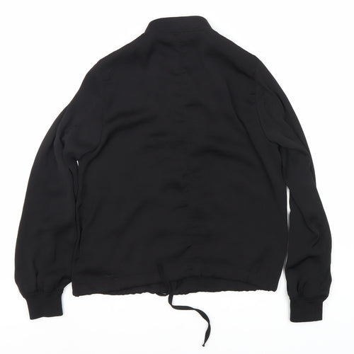 H&M Unisex Kids Black Basic Jacket M with Full Zip