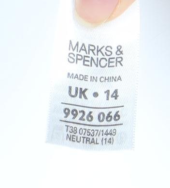 Marks and Spencer Women's Beige Cardigan, Size 14