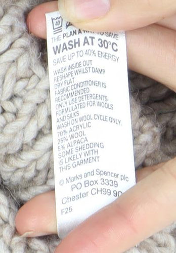 Marks and Spencer Women's Beige Cardigan, Size 14