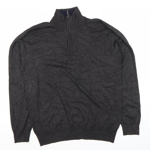 Feraud Jeans Men's Grey Pullover Jumper, Size L