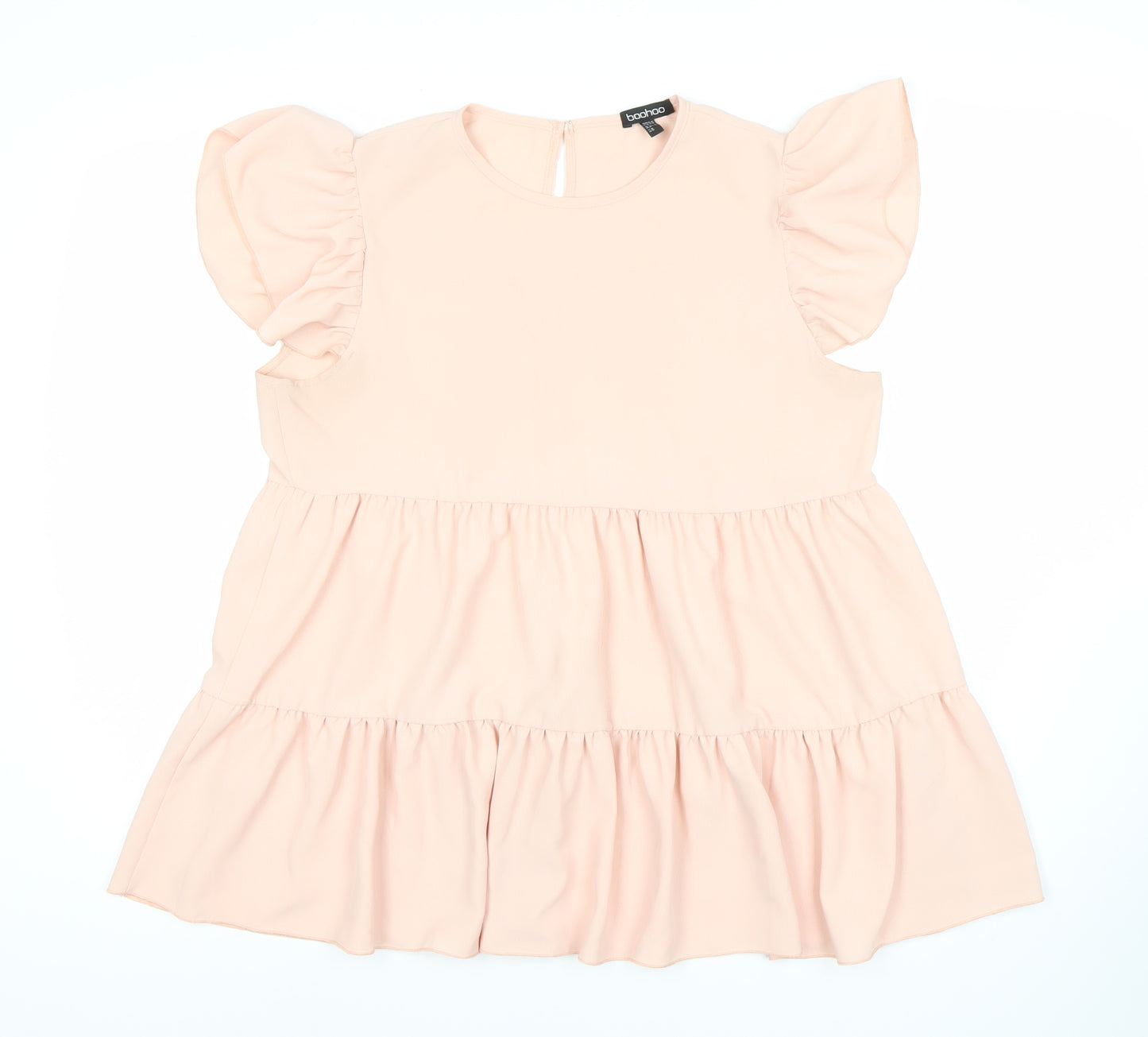 Boohoo Women's Pink A-Line Short Dress Size 12
