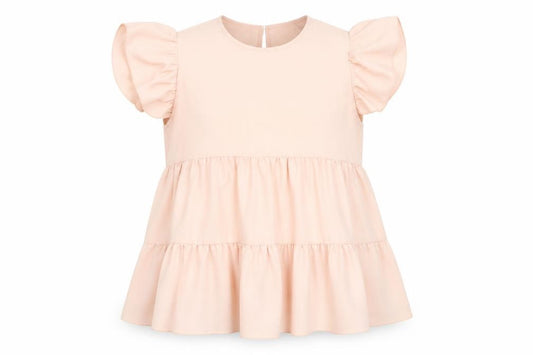 Front view of Boohoo Women's Pink A-Line Short Dress, size 12