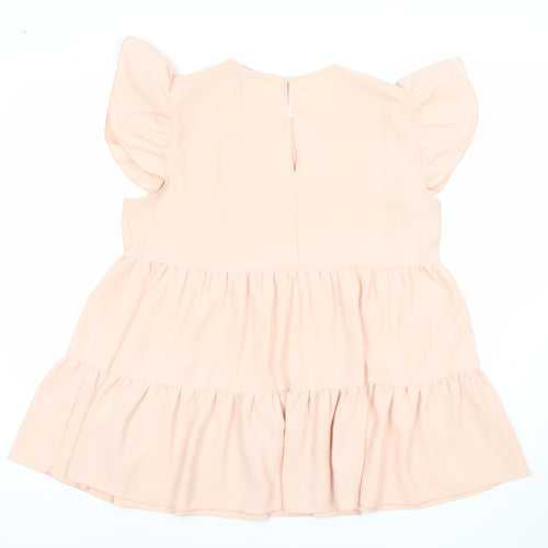 Boohoo Women's Pink A-Line Short Dress Size 12