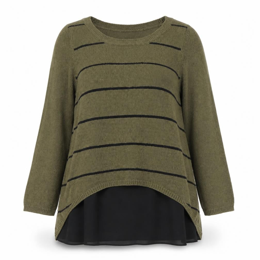 Front view of Next Women's Green jumper, size 10