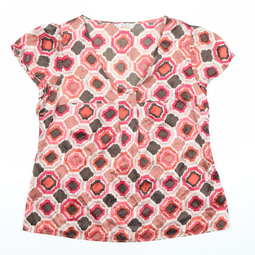 Marks and Spencer Women's Multicoloured Geometric Blouse