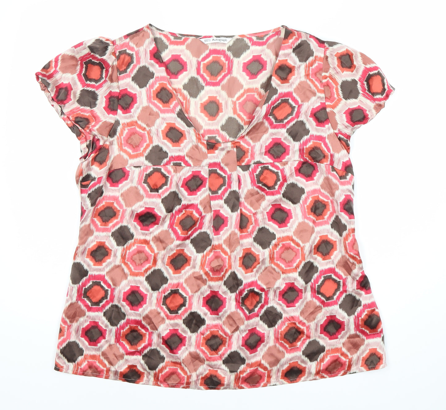 Marks and Spencer Women's Multicoloured Geometric Blouse