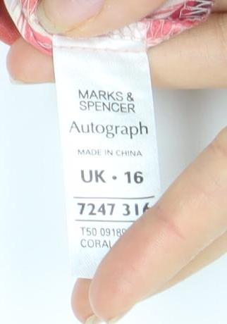 Marks and Spencer Women's Multicoloured Geometric Blouse