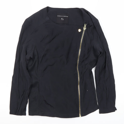 Dorothy Perkins Women's Black Motorcycle Jacket Size 6
