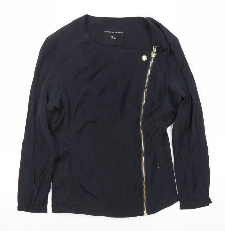 Dorothy Perkins Women's Black Motorcycle Jacket Size 6
