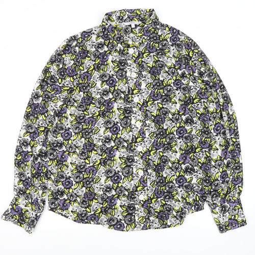Next Women's Multicoloured Button-Up Shirt, Size 10
