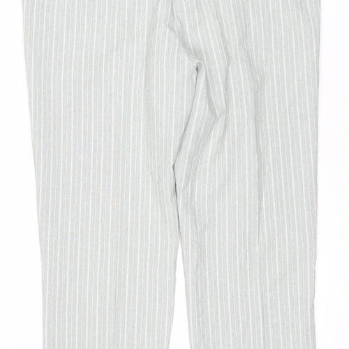 Damart Women's Grey Striped Trousers Size 14