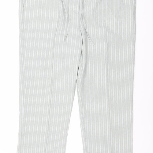 Damart Women's Grey Striped Trousers Size 14