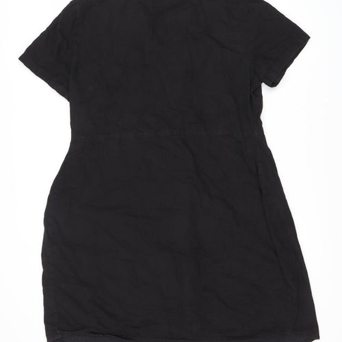 ASOS Women's Black Shirt Dress Size 14 - Button Up