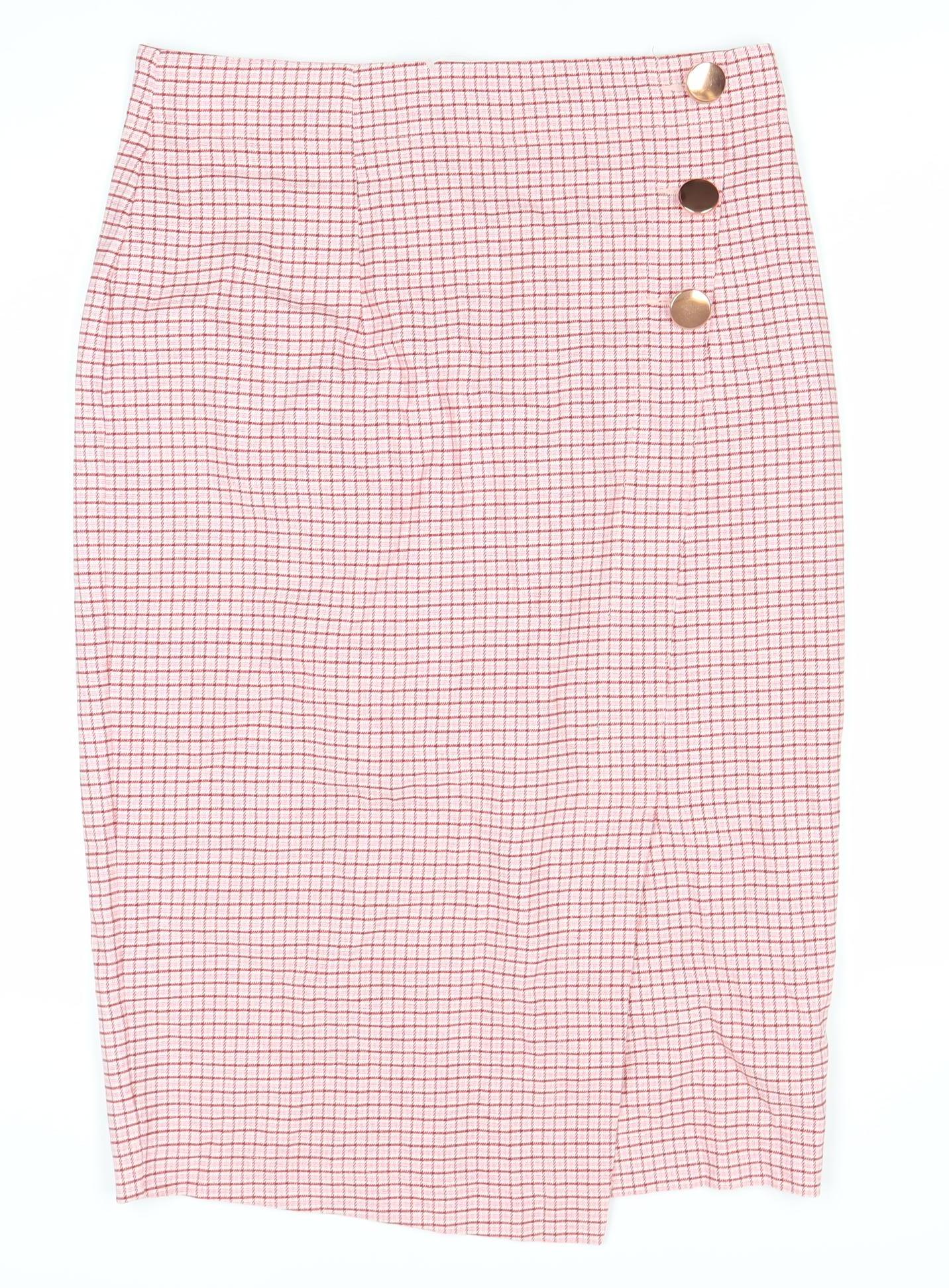 Marks and Spencer Women's Check Pencil Skirt UK 12