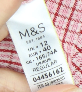 Marks and Spencer Women's Check Pencil Skirt UK 12