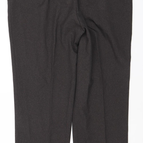 Greenwoods Men's Black Regular Fit Dress Trousers
