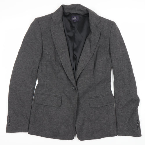 Marks and Spencer Women's Grey Blazer Size 8