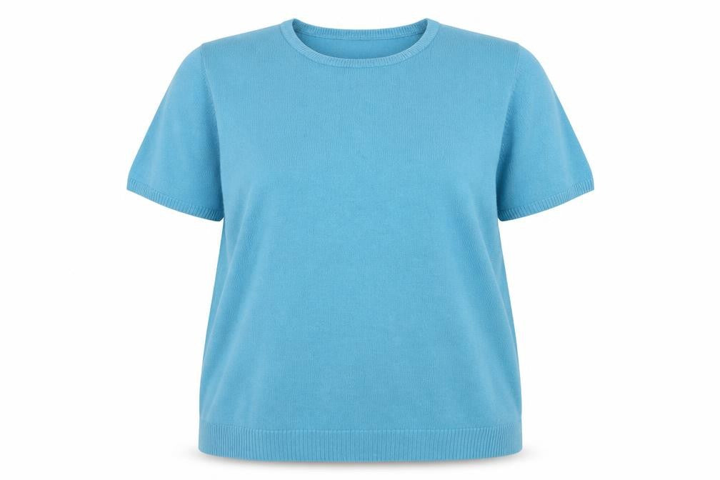 Front view of Pure & Natural Blue Women's jumper, size 18