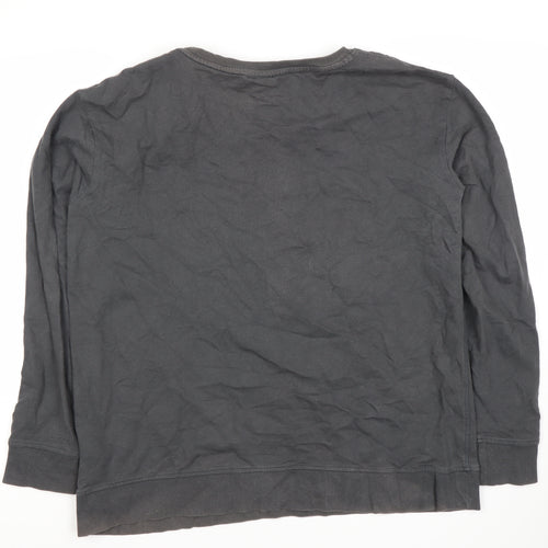 Only Women's Black M Pullover Sweatshirt, Beaded Accent