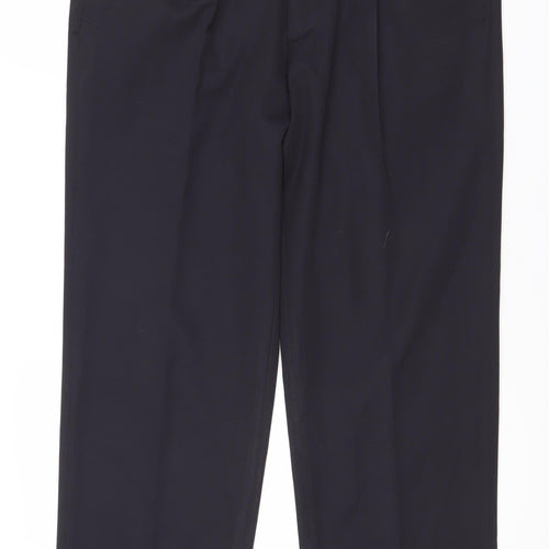Maine New England Men’s Black Trousers 36S Polyester New