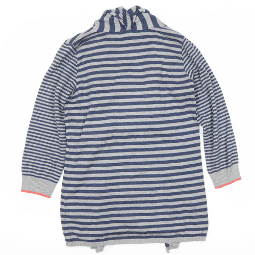 Marks and Spencer Women's Blue Striped Long Sleeve Top