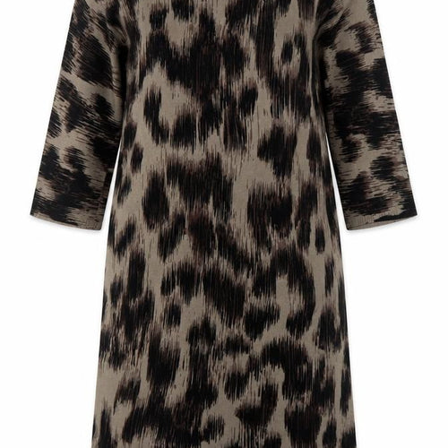 Marks and Spencer Women's Brown Animal Print Dress, Size 12