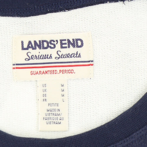 Lands' End Women's Blue Star Sweatshirt, M
