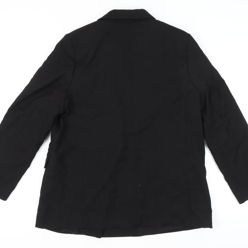 H&M Women's Black Double-Breasted Blazer L